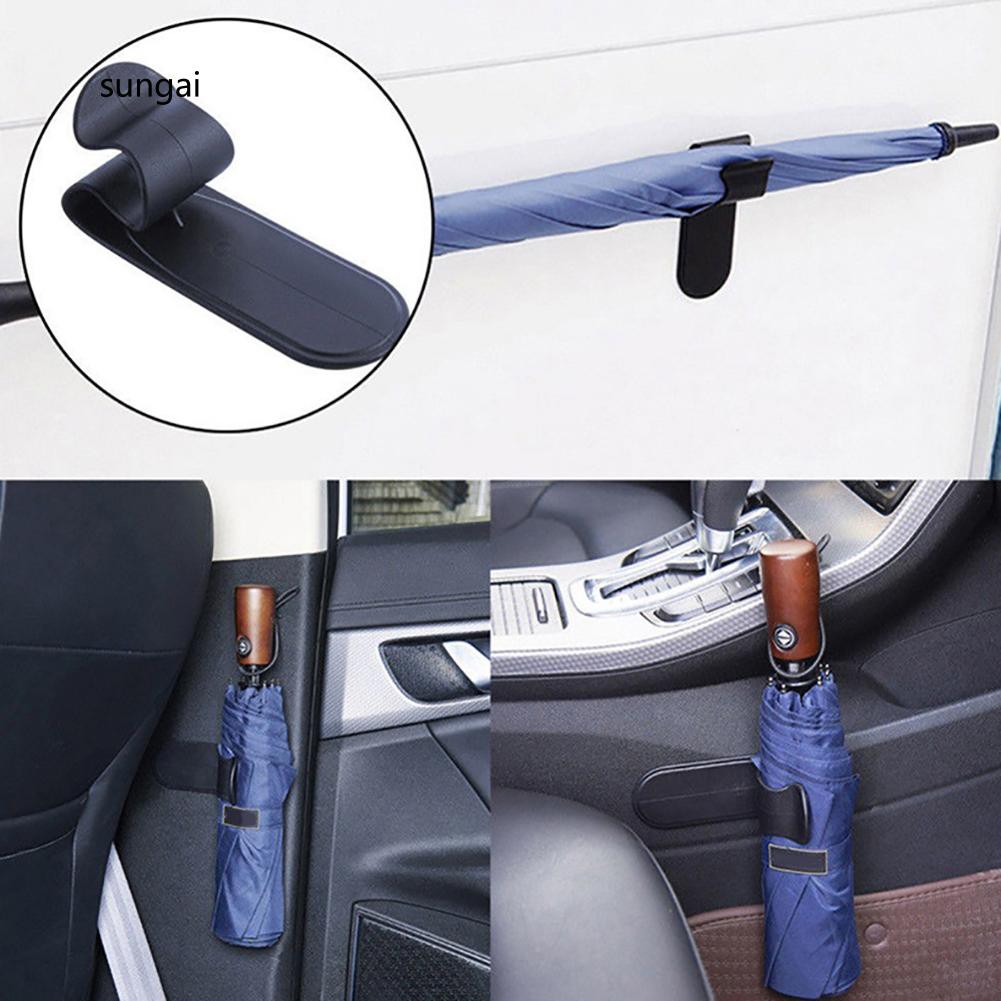 Móc để dù treo tường làm từ nhựa PP màu đen kích thước 14cm x 5.2cm tiện dụng | BigBuy360 - bigbuy360.vn