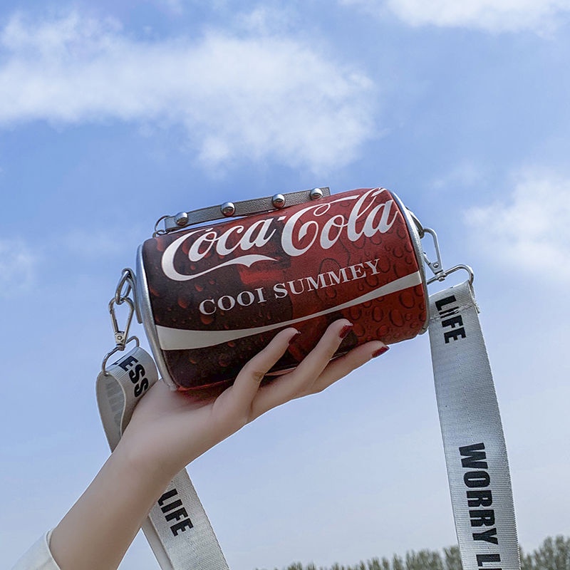Túi Đeo Chéo Hình Lon Coca Cola Độc Đáo Sáng Tạo Thời Trang Mùa Hè Cho Nữ