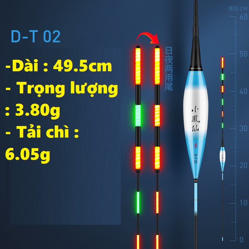 Phao Câu Đài Đổi Màu Lan Cát [ Tặng Pin] Cảm Biến Trọng Lực,Siêu Nhạy SPC-29