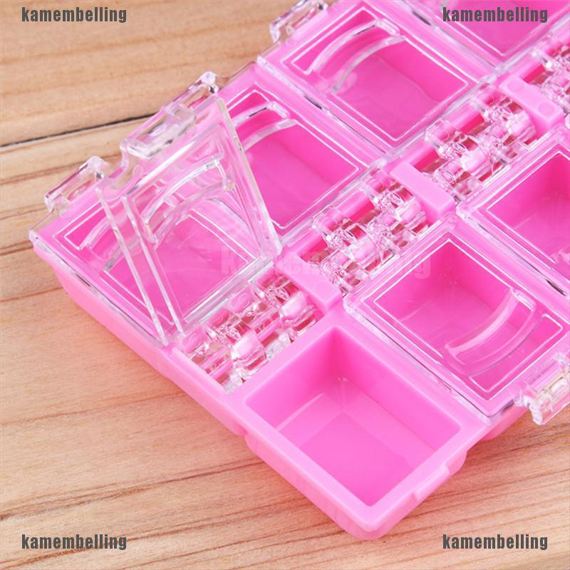 (Hàng Mới Về) Hộp Nhựa 12 Ngăn Đựng Đồ Trang Trí Móng Tay