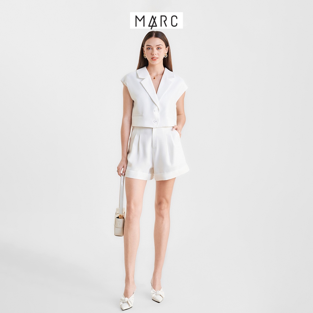 Áo vest nữ MARC FASHION kiểu crop 3 nút cài FALH0410