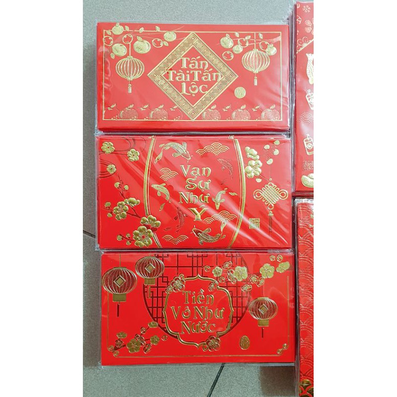 Gói 6 Bao Lì Xì tết xịn (dài 9×16cm)