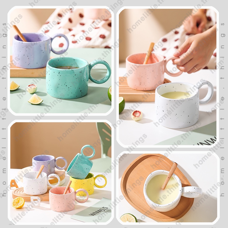 Ly, cốc uống nước bằng gốm sứ