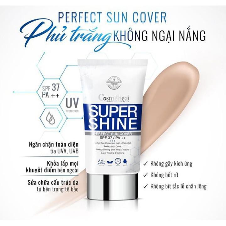 [HÀNG NHẬP KHẨU] Kem nền chống nắng Cosmeheal SuperShine Perfect Sun Cover
