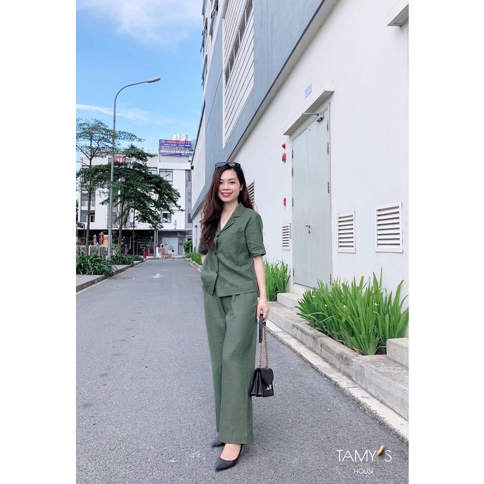 SET001 bộ áo quần linen TAMY
