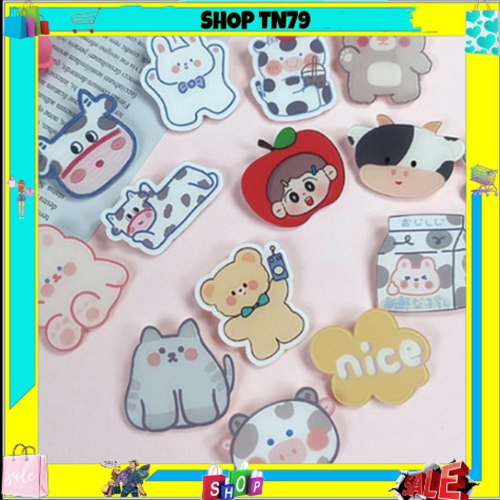 Pin cài balo sticker phụ kiện cài trang trí túi xách balo đáng yêu ngẫu nhiên SHOP-79