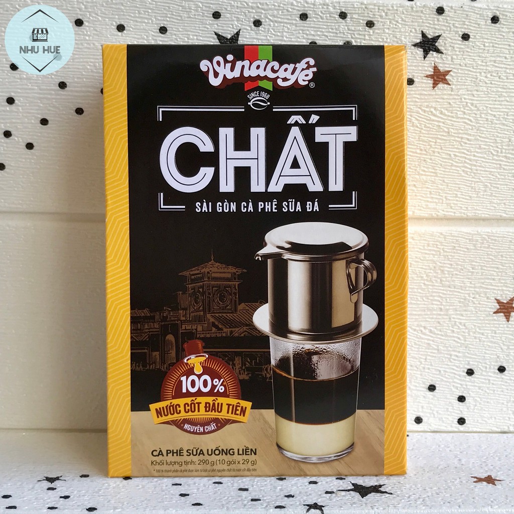 Cà phê Chất Vinacafe (hộp 10 gói x 29g)