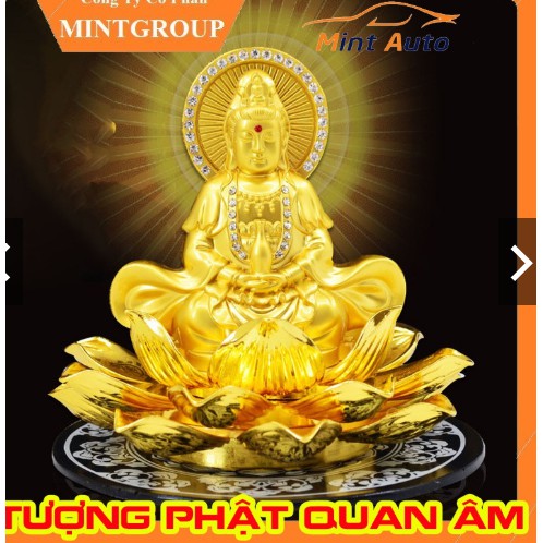Tượng phật nước hoa quan âm bồ tát sang trọng trang trí taplo xe hơi, nhà cửa, bàn làm việc