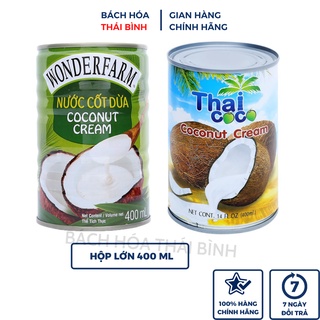 Nước Cốt Dừa Wonderfarm/ Thai coco Lon 400ml