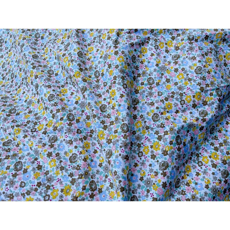 Vải thô cotton mềm mát hoa nhí