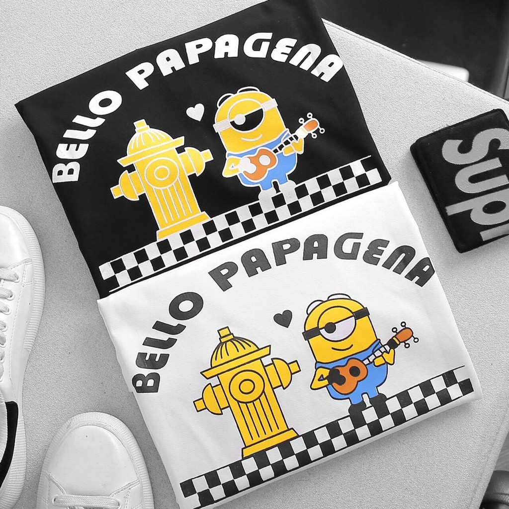Áo thun nam GẤU 194 cổ tròn tay ngắn vải coton co dãn, dày dặn, form regular fit - Minion