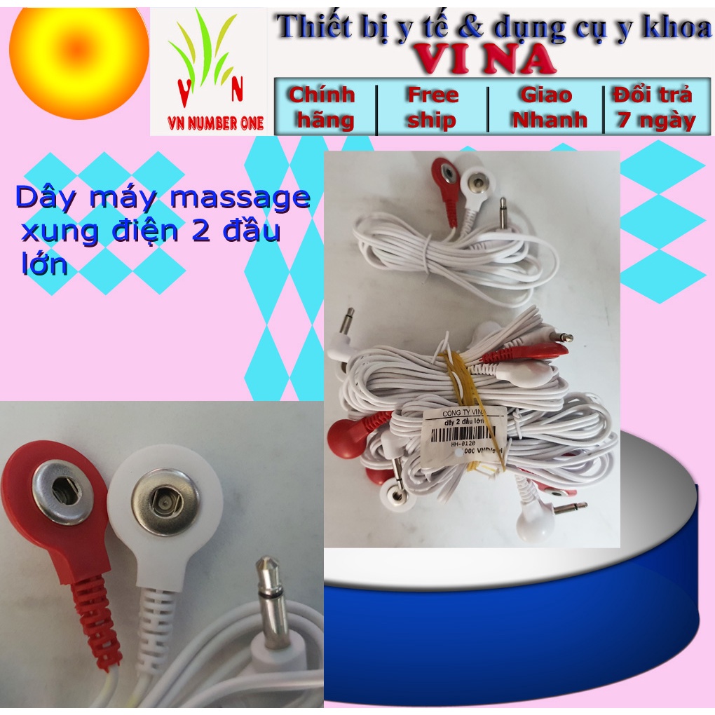 Dây, JacK Cắm Cho Máy Xung Điện Massage, Máy Vật Lý