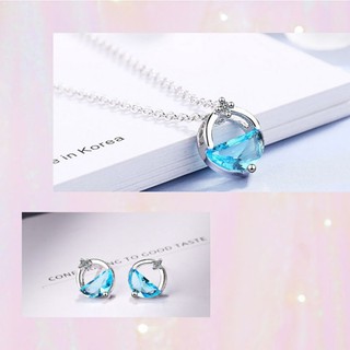 Bộ trang sức, bông tai và vòng cổ giọt nước . mã sp: x14b