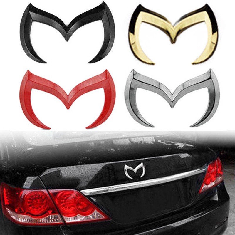 MAZDA Nhãn Dán Trang Trí Thân / Cốp Sau Xe Hơi In Logo Evil M Độc Đáo Thời Trang