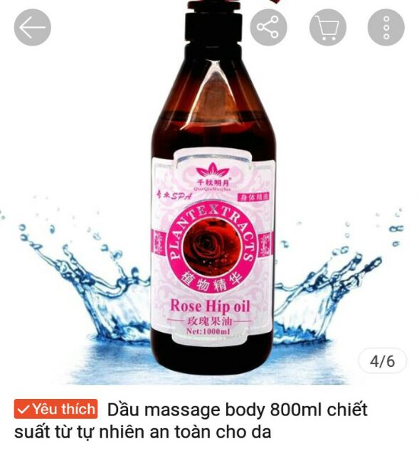 Tinh dầu massage body cao cấp dùng trong Spa và TMV