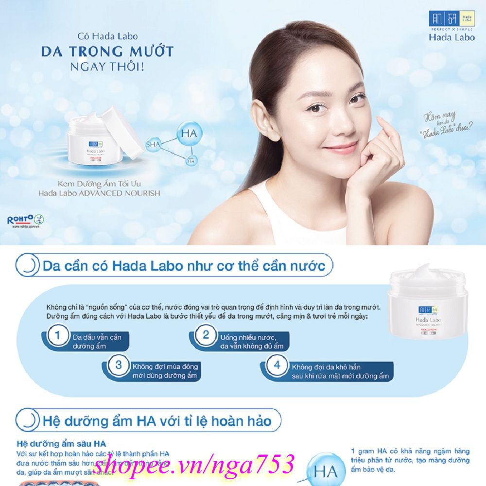 Kem Dưỡng Ẩm Tối Ưu 50g Hada Labo Advanced Nourish Hyaluron Cream, nga753 Uy Tín Từ Chất Lượng.