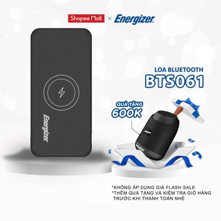 Sạc dự phòng Energizer 10,000mAh QE10007 – tích hợp không dây chuẩn Qi, 2 cổng output tiện lợi – Hàng chính hãng