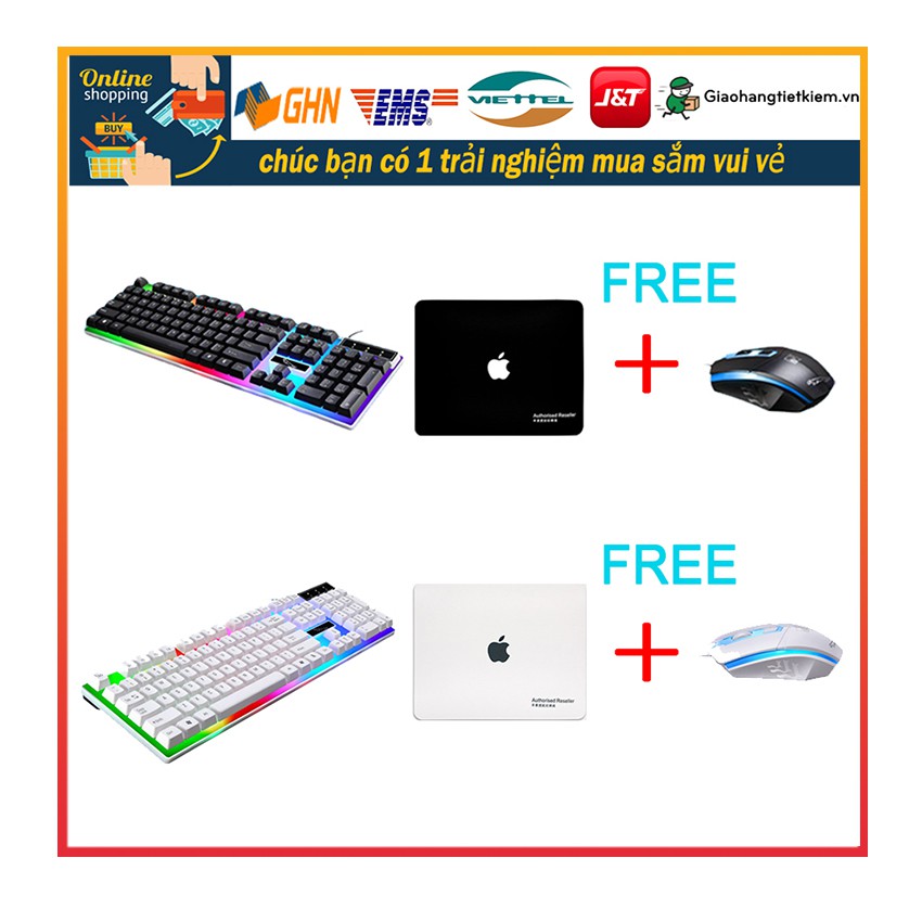 Mua bàn phím tặng chuột, bàn phím cầu vồng phát sáng