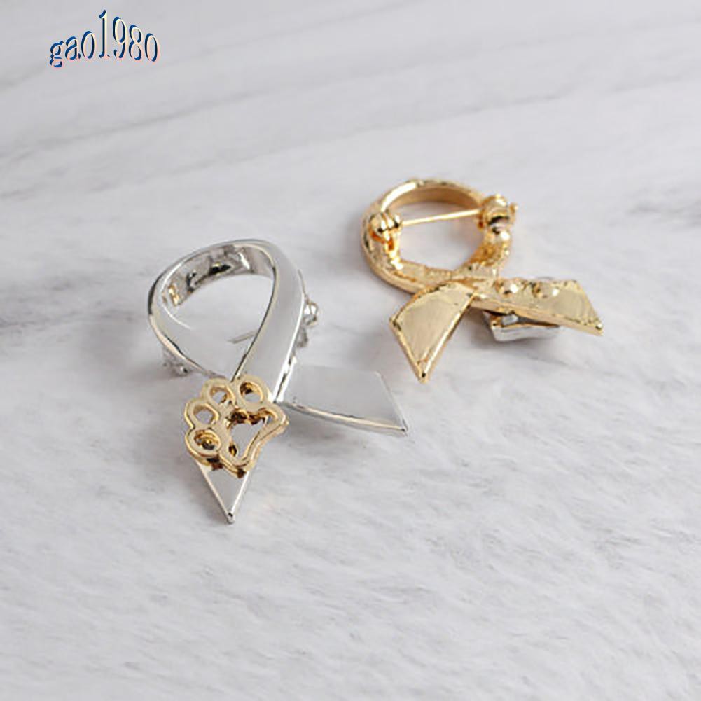 Ghim CàI ÁO HìNh DấU Chân CúN ĐíNh Kim Cương Giả ThờI Trang Cho Nữ