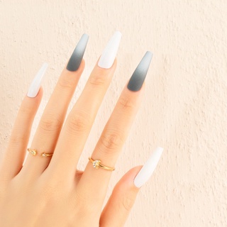 [Hàng mới về] Set 24 Móng Tay Giả Siêu Dài Màu Gradient Thời Trang Móng giả