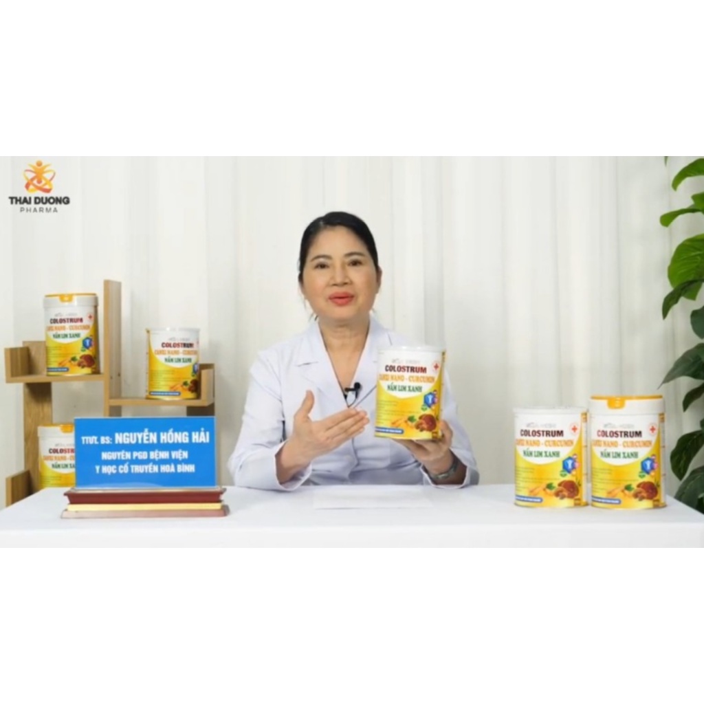 Sữa non Colostrum Canxi nano Curcummin Nấm Lim Xanh. HSD 2025