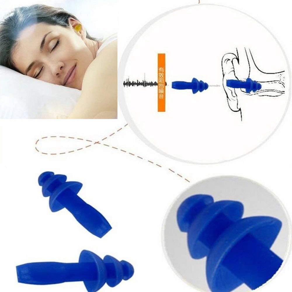 Set 2 Nút Bịt Tai Bằng Silicon Mềm Chống Ồn Chống Thấm Nước Bảo Vệ Tai Khi Bơi