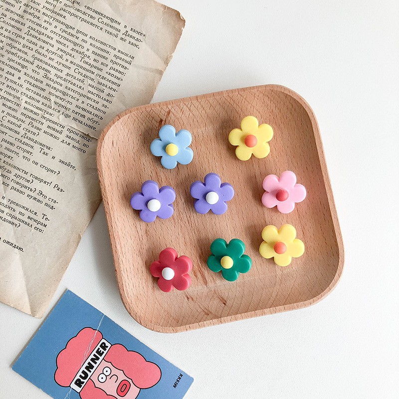 Ghim Cài Áo B707 Hình Hoa Xinh Xắn Nhiều Màu Sắc Dành Cho Nữ