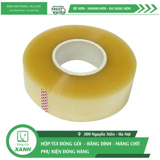 Xả Kho băng dính 1kg/cuộn x 6 cuộn lõi nhựa 4 ly