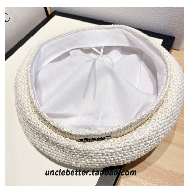 Nón mũ nồi phong cách cổ điển anh caro màu pastel -NE84