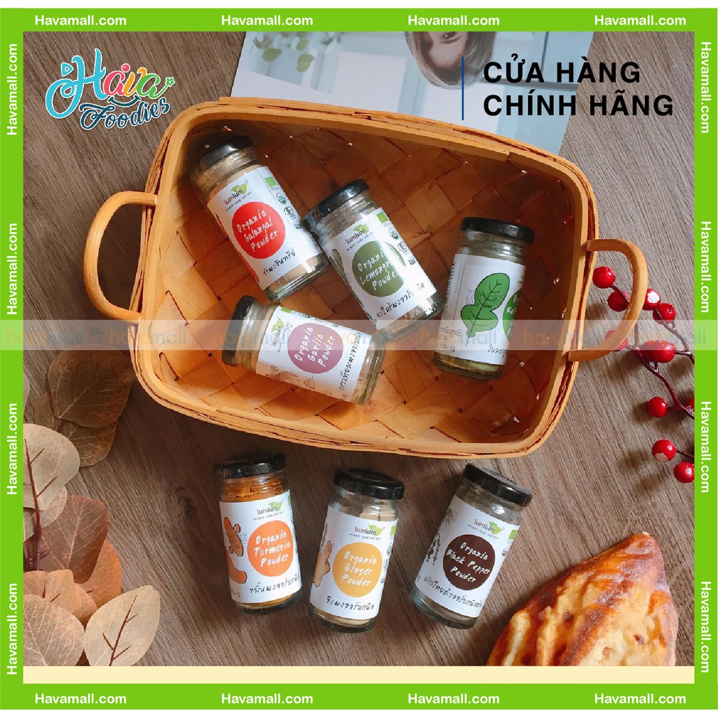 [HÀNG CHÍNH HÃNG - KÈM CÔNG THỨC] Bột Gia Vị Hữu Cơ Thái Lan Thương Hiệu Lumlum