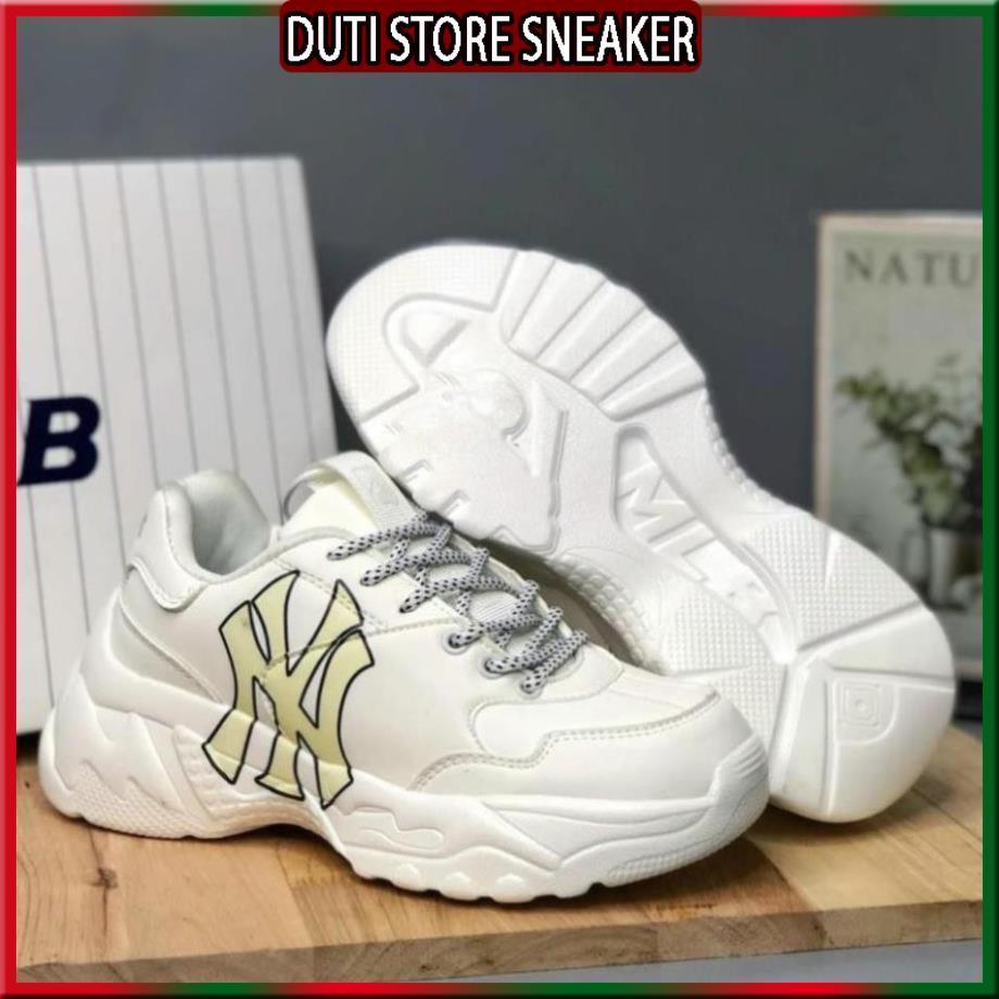 Giày MLB LA đế xám Hàn Quốc cao cấp,Giày ML B NY Boston LA- - Cao 5cm Tôn Dáng