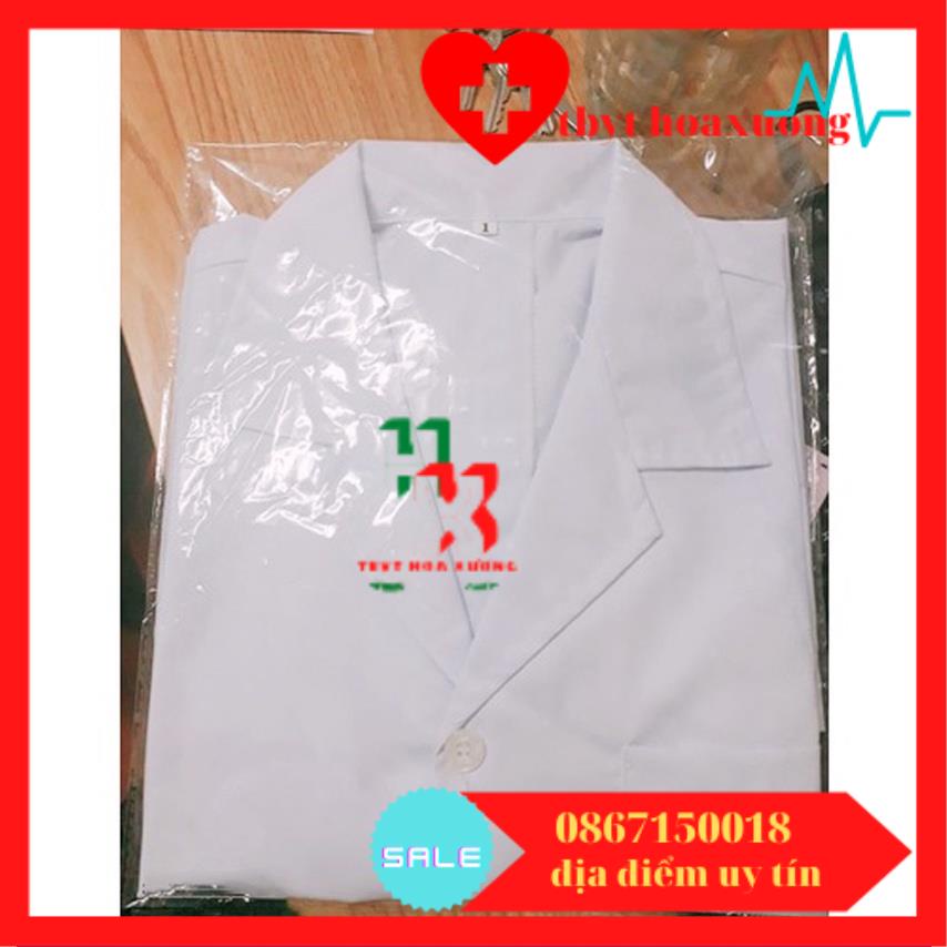 Áo blouse, áo choàng bác sĩ, dược sĩ, phòng thí nghiệm nam dài tay, dáng dài