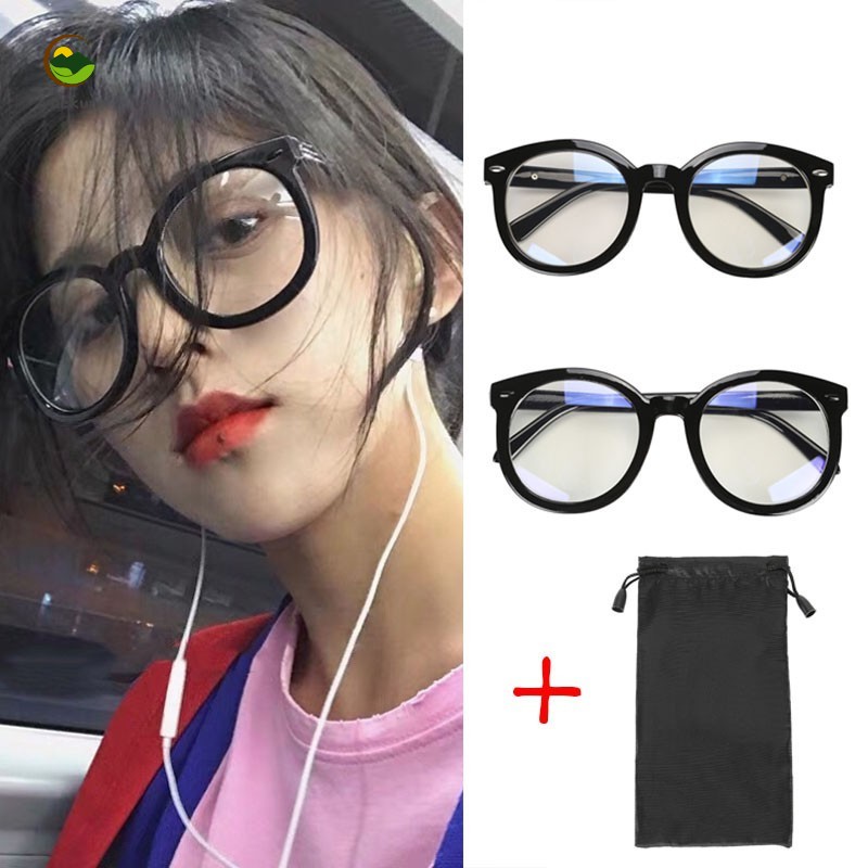 Mắt Kính Gọng Tròn Phong Cách Retro Cho Nữ