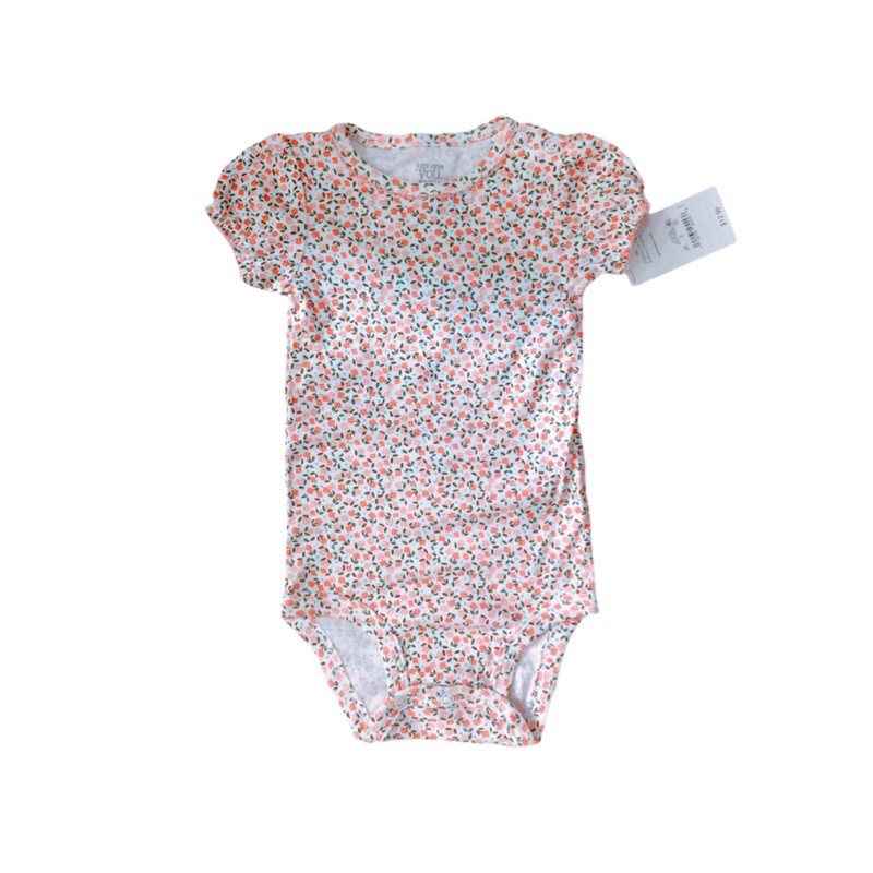 Bodysuit Tay Ngắn Bé Gái Xuất Dư Hoạ Tiết Hoa Nhí