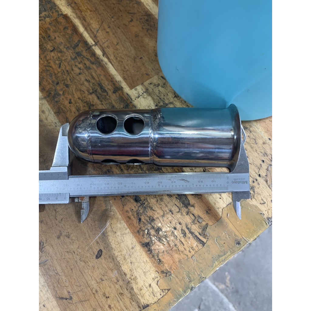 Ống tiêu tổ ong gắn bên trong lon pô loai dài