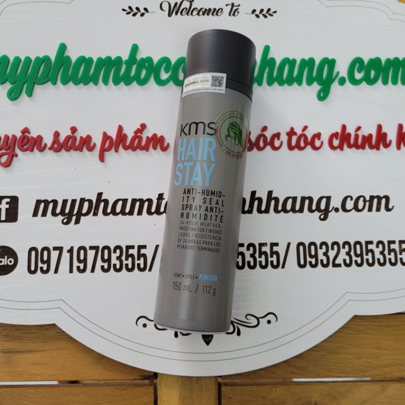 GÔM XỊT KHÓA CHỐNG ẤM KMS HAIRSTAY ANTI - HUMIDITY SEAL 150ml( 117g)