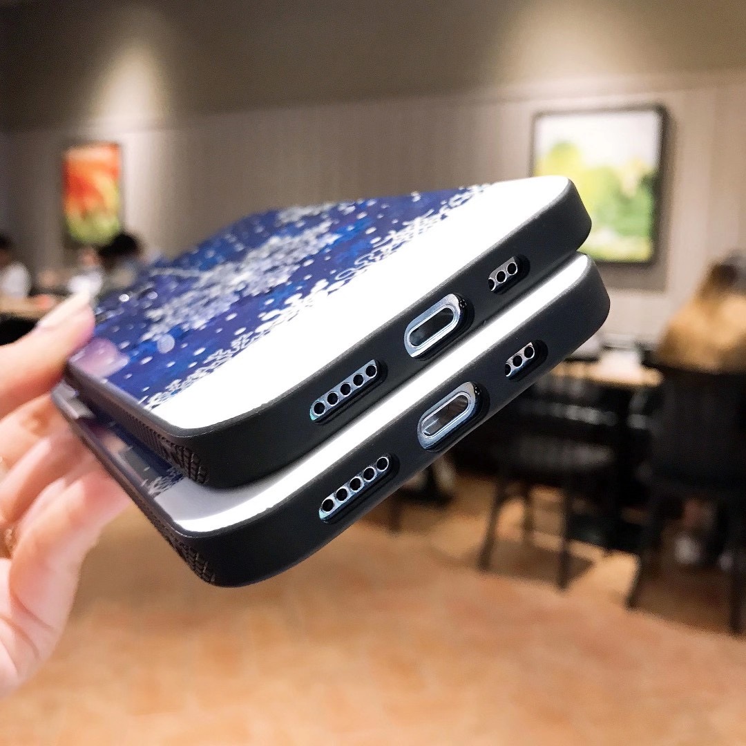 Ốp điện thoại hình hoa tuyết đẹp mắt cho iPhone 12 Pro Max 12 Mini 11 Pro Max 6 6s 7 8 Plus SE 2020 Xs Max XR
