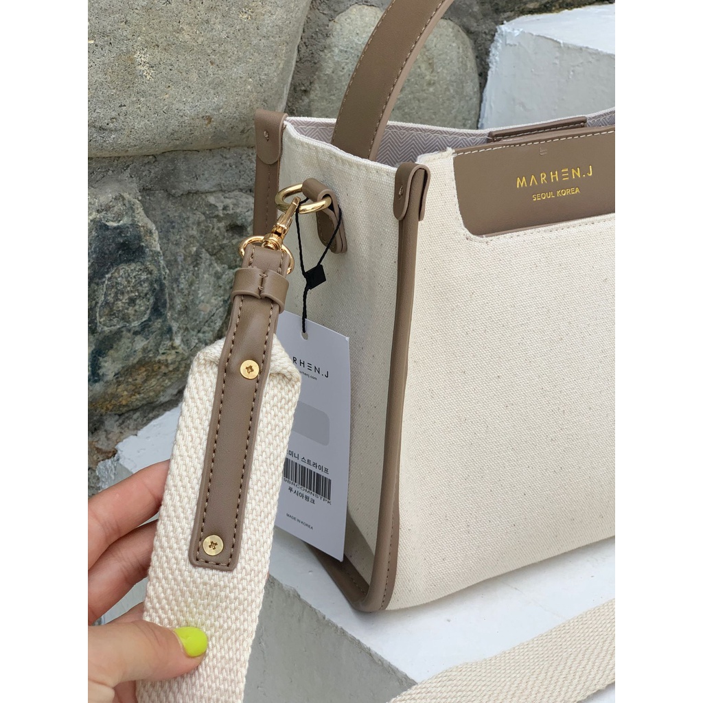 Túi Tote Vải Canvas Hình Vuông Cỡ Lớn Thiết Kế Mới Năng Động Thời Trang