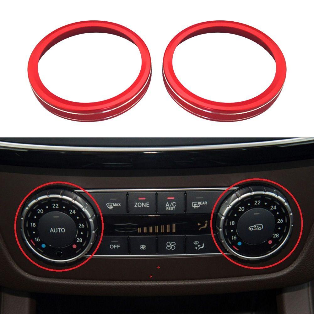 Bộ 2 Vòng Dán Trang Trí Cổng Xả Xe Hơi Benz GLE M GLK SL GLS SLK GLS CLS Class DIY