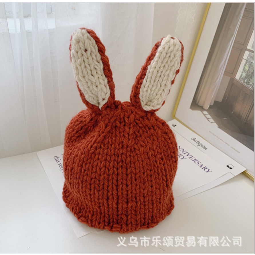 Mũ len tai thỏ cực cute cho bé