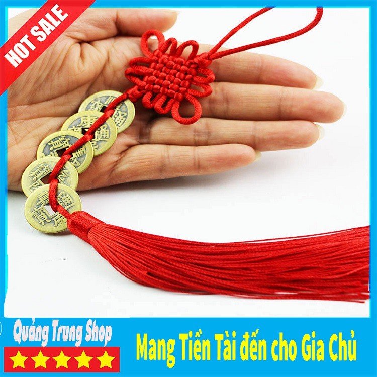 Dây Tiền Xu Ngũ Đế ⚜️FREESHIP⚜️Kim Tiền May Mắn