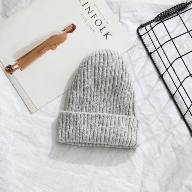 [ SẴN ] Mũ len Beanie gân xốp tone màu Vintage loại mịn xịn