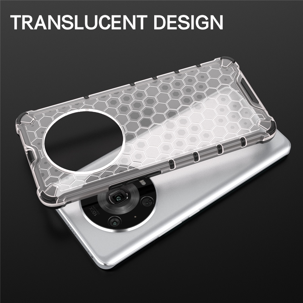 Ốp Điện Thoại Nhựa Cứng Trong Suốt Chống Sốc Họa Tiết Tổ Ong Cho HuaWei Honor Magic4 Magic3 Pro Plus