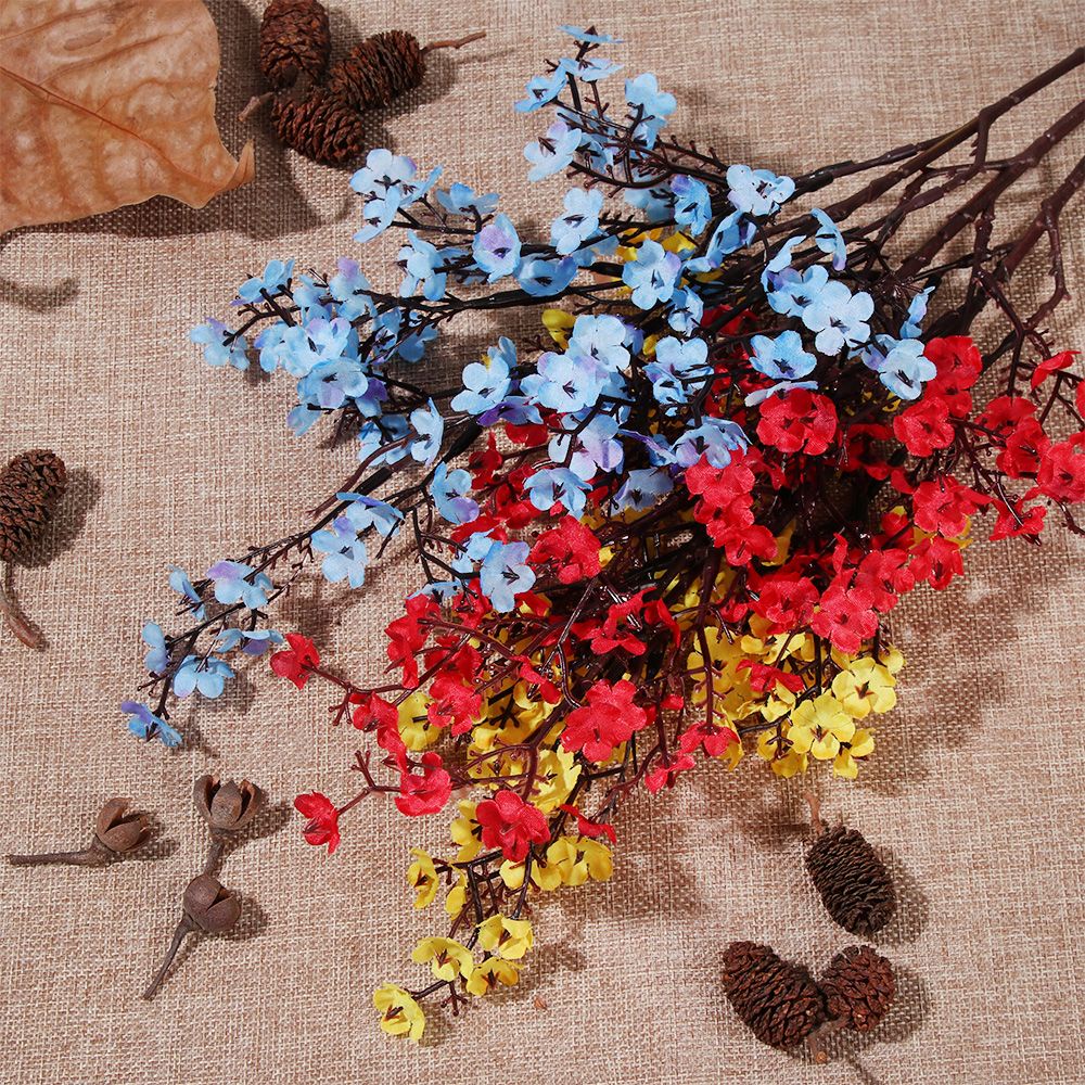 Cành hoa Gypsophila nhân tạo dài nhiều màu tuỳ chọn thời trang dùng trang trí tiệc cưới