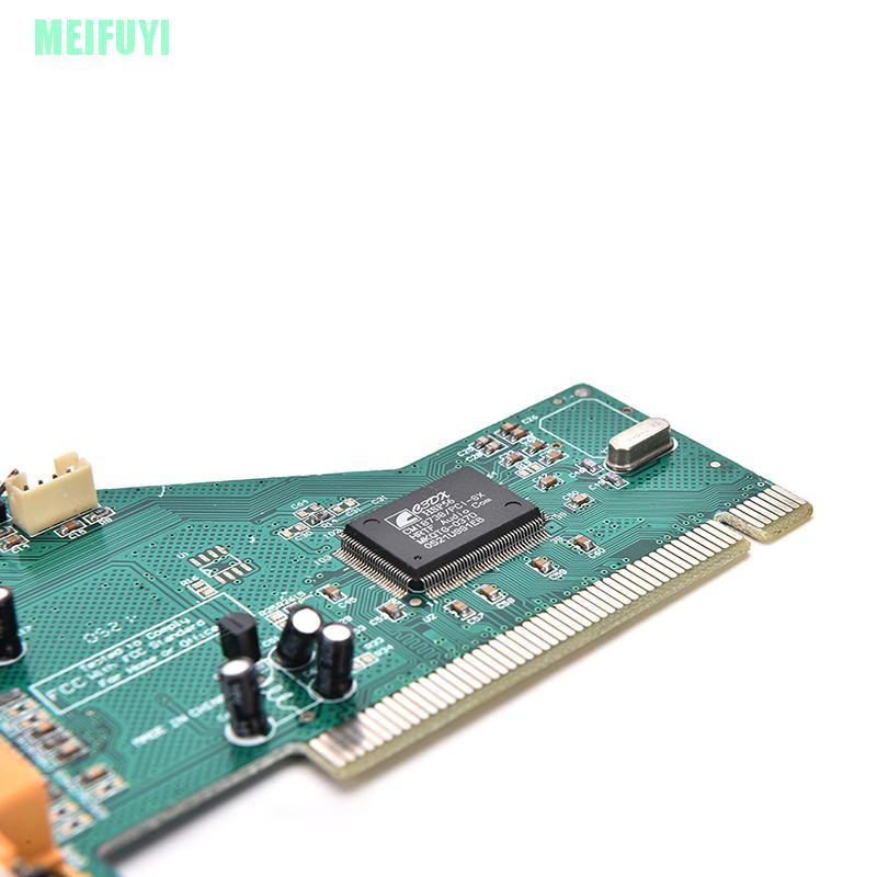 Thẻ âm thanh 4 kênh 5.1 3D PCI cho máy tính Windows XP / 7 / 8 / 10 HQ