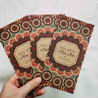 Bao lì xì giấy kraft cứng mẫu 2018