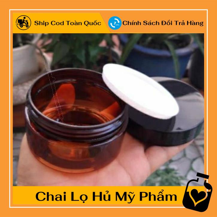 Hũ nhựa pet 100g đựng kem chiết mỹ phẩm , phụ kiện du lịch , phụ kiện du lịch