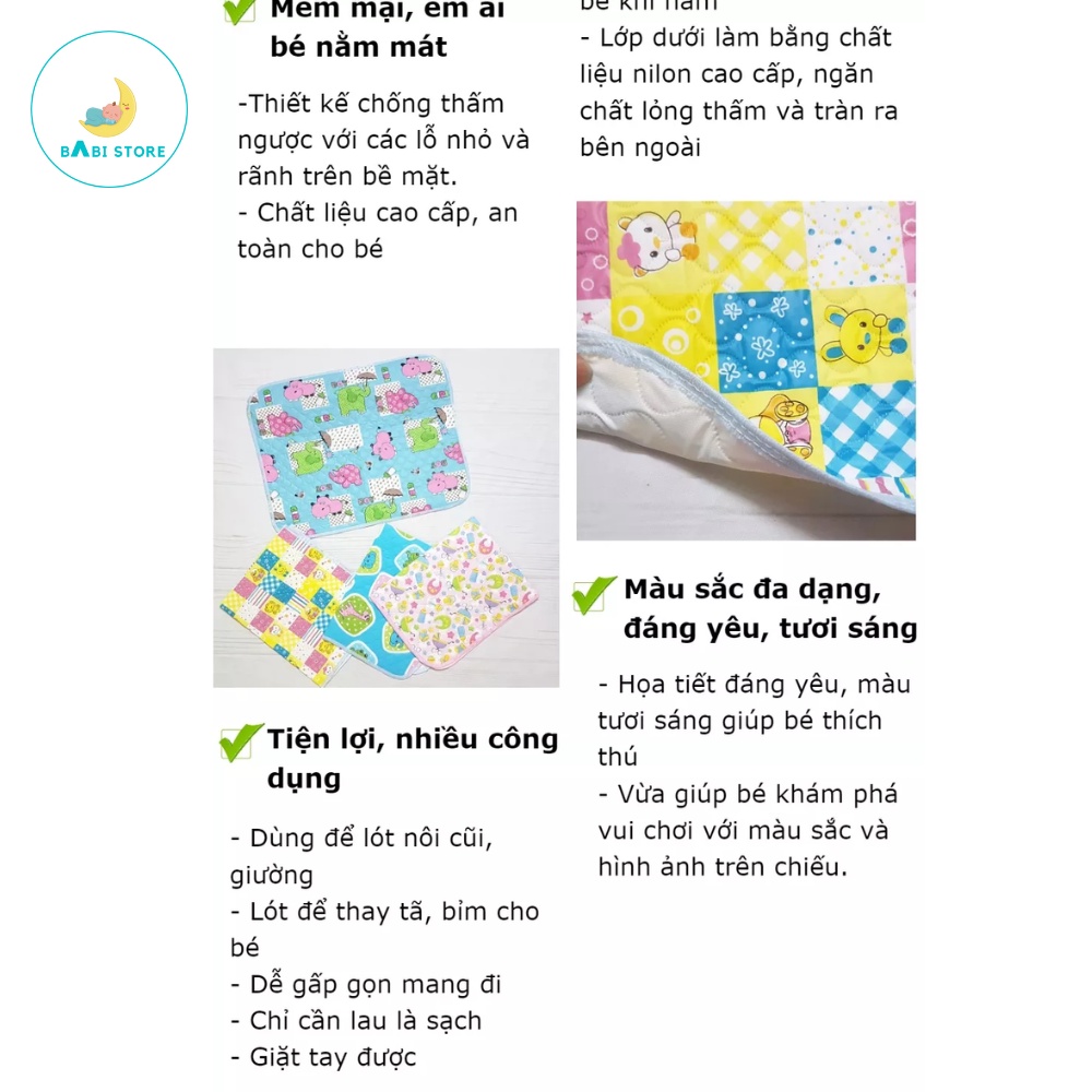 Chiếu Lót Thay Bỉm, Vệ Sinh Cho Bé