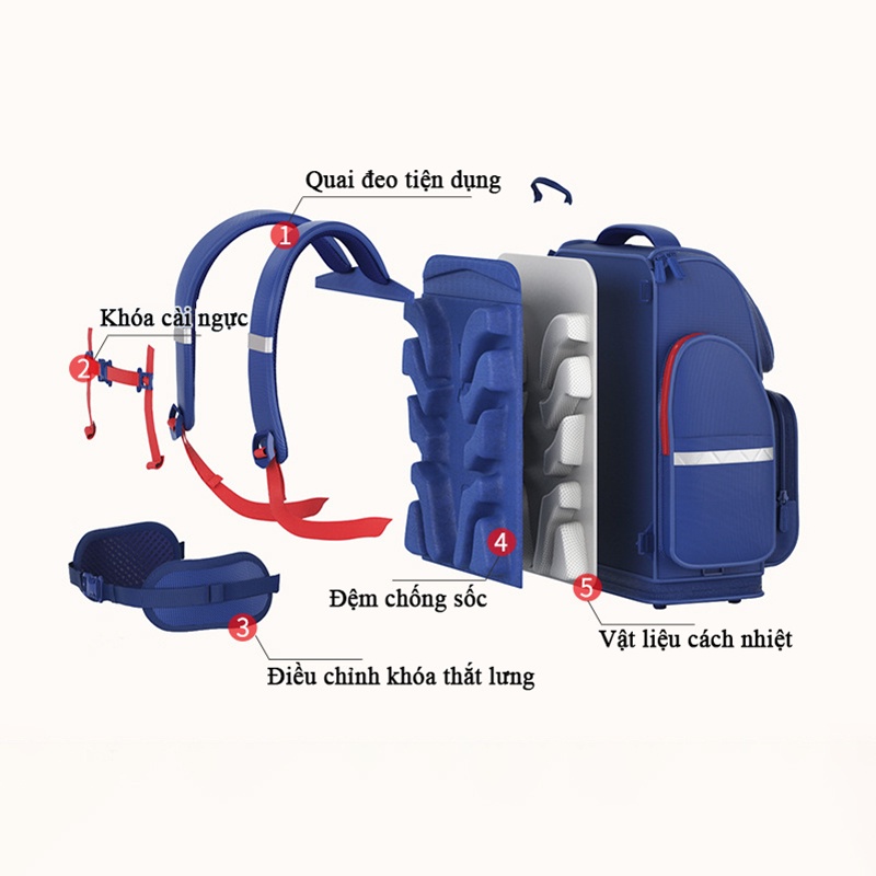 Balo Học Sinh Chống Gù CAMBRIDGE 4b