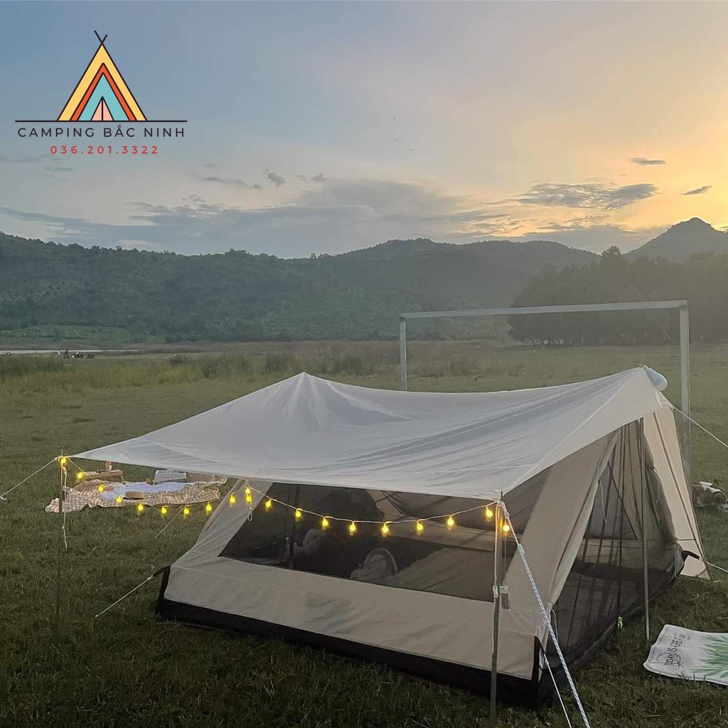 Dây led bi tròn trang trí lều trại dài 6m x 40 bóng